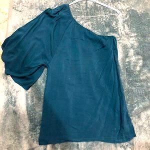 Teal one-shoulder Dress